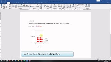How to Design RC Beam using Beam Design ver.1.0 excel