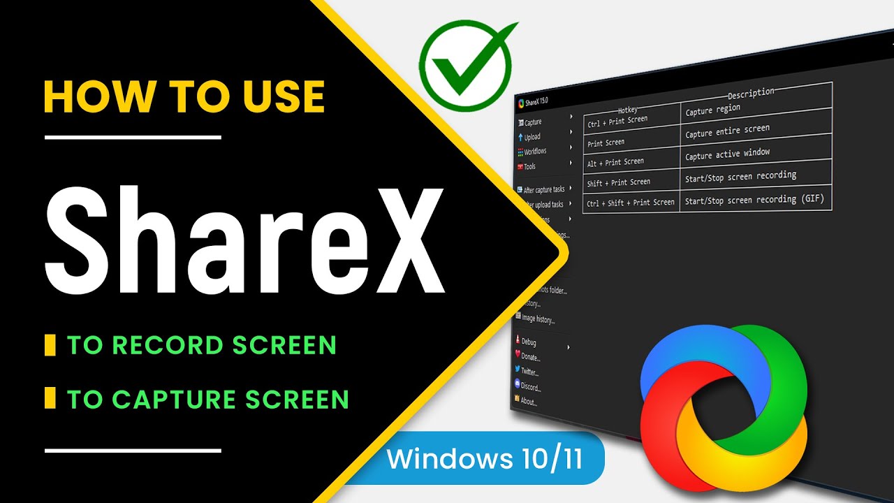 How to record a game in full screen using ShareX 