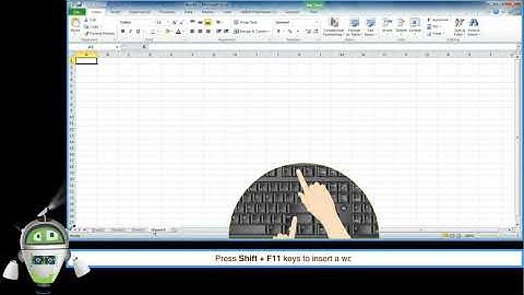 Chapter 6 - Introduction to MS Excel 2010 Part 7 - Inserting a Worksheet | Class 5 Computer