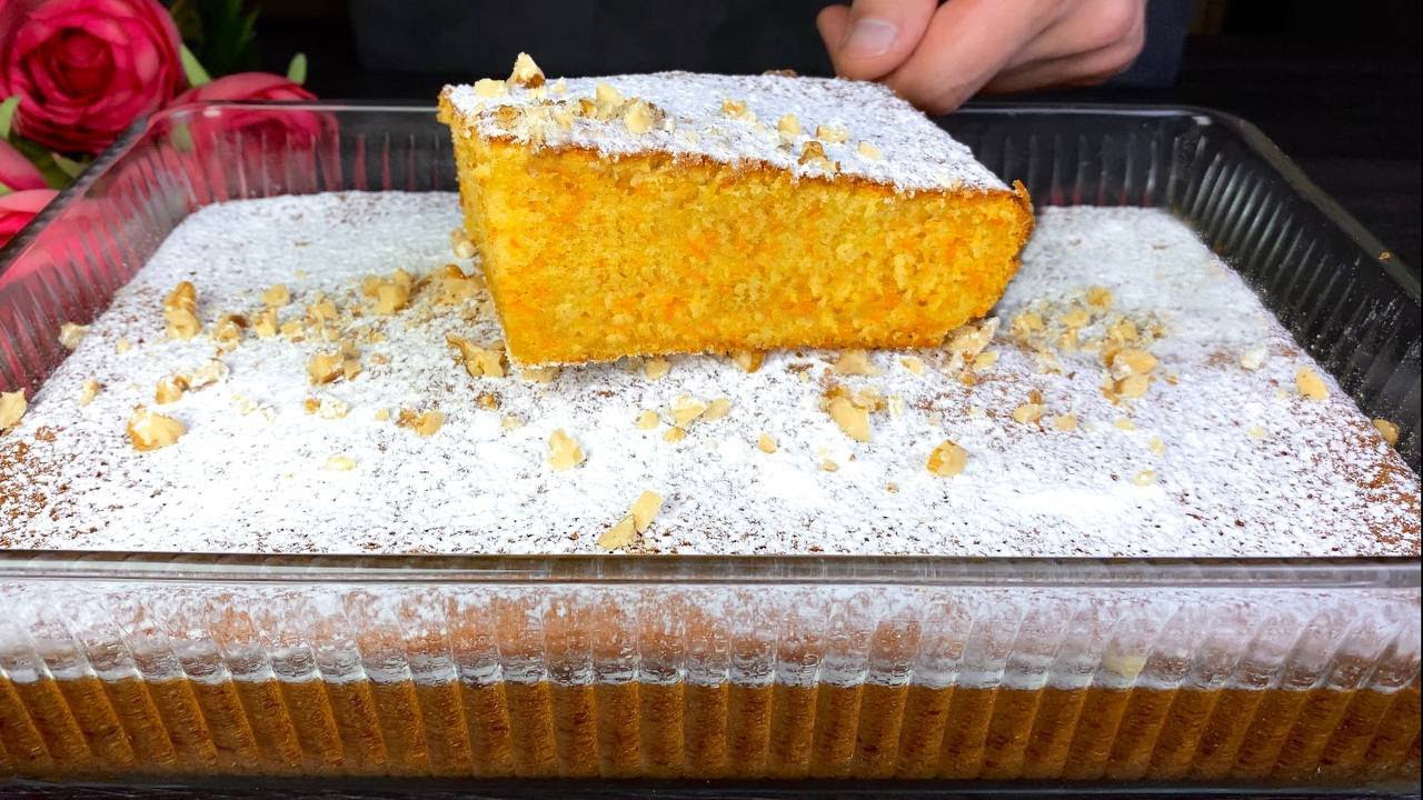 🥕 Der leckerste Karottenkuchen, den ich probiert habe. Kuchen in 10 Minuten!