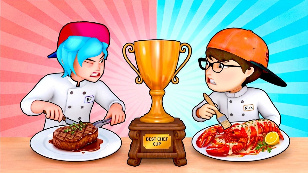 Scary Teacher 3D - Nick Giant Lobster vs Boyfriend Beef Steak Best Chef Competition