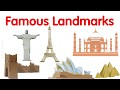 Famous landmarks around the world | Landmarks for kids | Famous places in the world