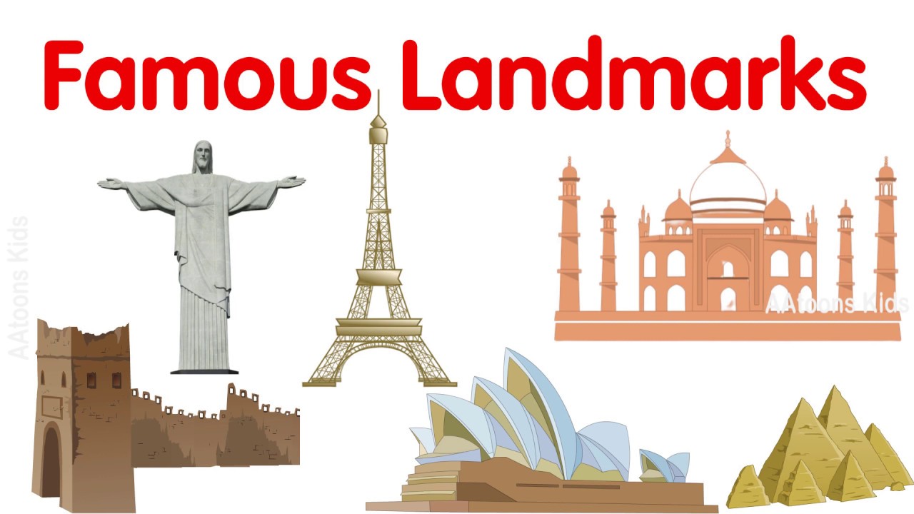 Famous landmarks around the world | Worlds Important Landmarks | Landmarks for Kids | @AAtoonsKids