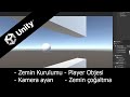 Unity 3D Mobil Oyun Geliştirme, 2- Zemin Oluşturma Ve Kamera Ayarları (Gravity Ball)