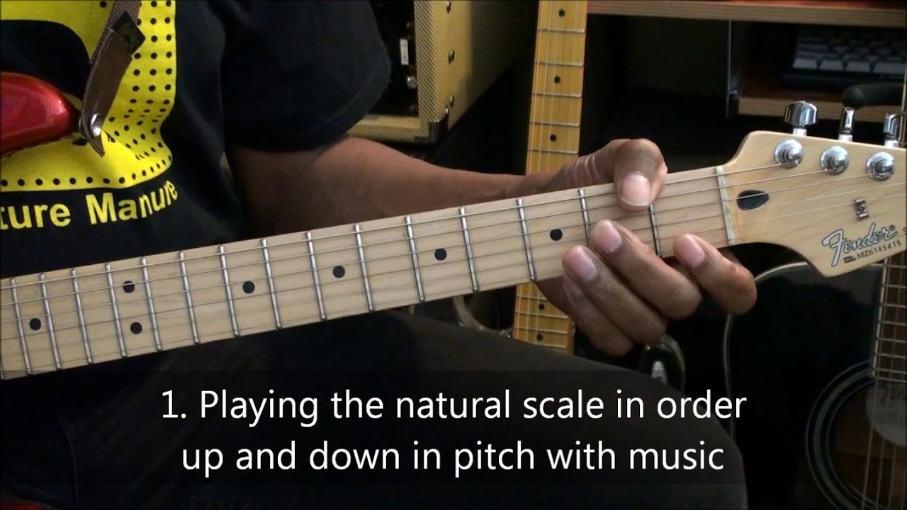 how to play on guitar somewhere over the rainbow THE NATURAL SCALE How To Play Use & Understand On Guitar EricBlackmonMusicHD