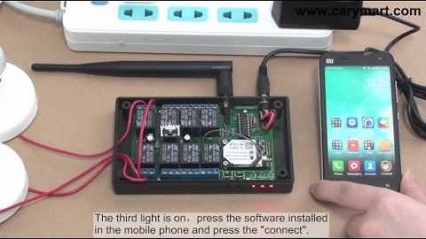 AC Lamps Are Controllable via Smart Mobile Phone WiFi Controller