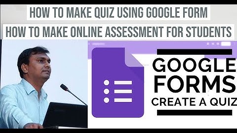 How To Make Quiz / MCQ Tests Using Google Forms || Online Assessment Using Google Forms for beginner