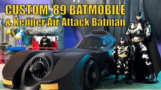 Custom '89 Batmobile & Kenner Air Attack Batman Repaint | City Dio Update | McFarlane Toys