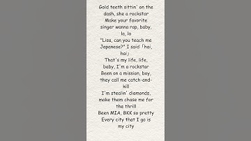 Thumbnail of LISA - ROCKSTAR (Lyrics)#rockstar, #lisa #blackpink