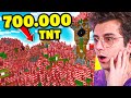 Ho fatto ESPLODERE 700.000 TNT nel MIO MONDO di MINECRAFT ITA!