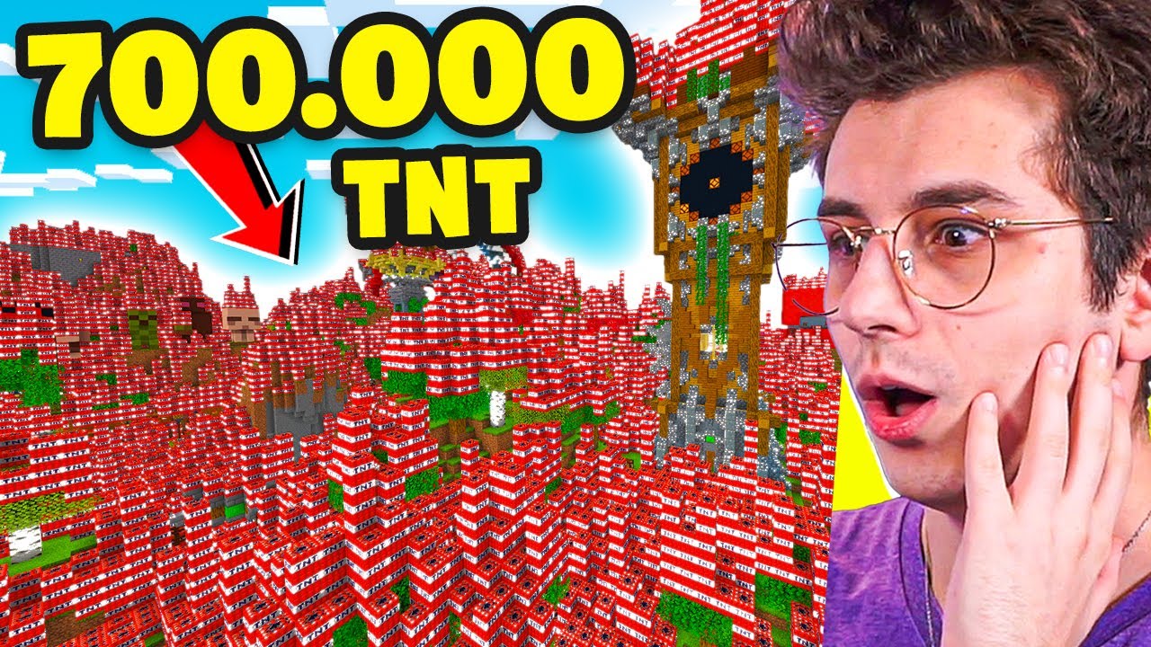 Ho fatto ESPLODERE 700.000 TNT nel MIO MONDO di MINECRAFT ITA! - YouTube