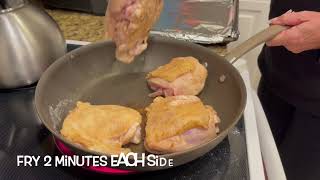 4 Ingredient Recipe for Fried Chicken Thighs