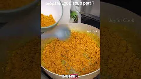 Guideline on how to cook Egusi soup.