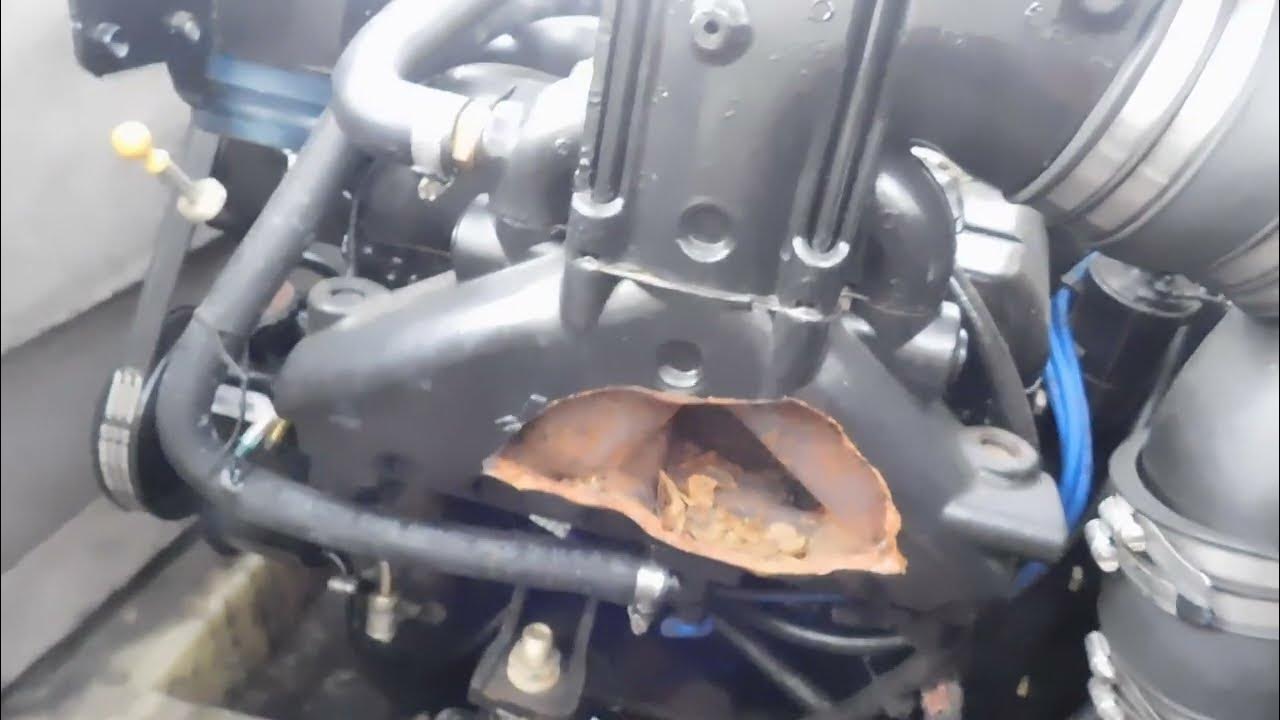 2023 freeze damage mercruiser v 8 stingray boat 1 18 23 youtube