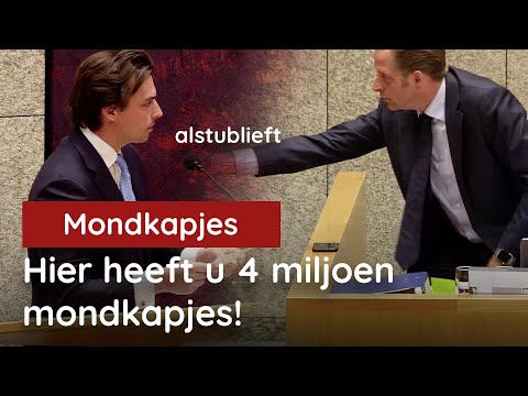 Thierry Baudet regelt 4 miljoen mondkapjes tijdens debat