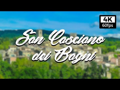 【4K】SAN CASCIANO dei BAGNI Walking Tour + captions guide