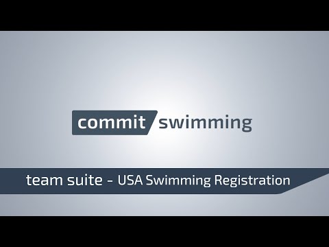 Commit Team Suite -  USA Swimming Registration