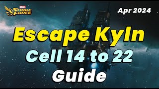 ESCAPE FROM KYLN! CELLS 14 to 22 GUIDE: CRUSH THESE NODES! CLIMB TO GWENOM! | MARVEL Strike Force