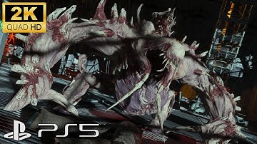 Dead Space Remake - Brute Necromorph Boss Fight [2K 60FPS] [PS5]