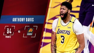 Anthony Davis with 34 points against Phoenix Suns