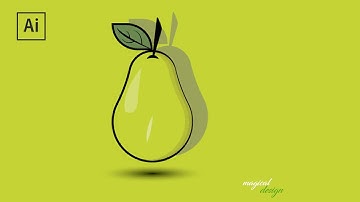 CREATE PEAR IN ADOBE ILLUSTRATOR TUTORIAL