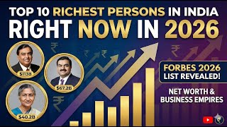 TOP 10 RICHEST PEOPLE IN INDIA 2026 💰 Wealth
