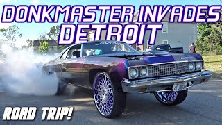 DONKMASTER INVADES DETROIT! Twin Turbo Donk Shuts Down The Streets!