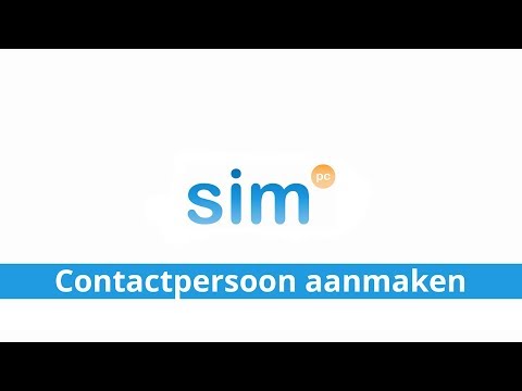 Contactpersoon aanmaken | SimPC Webmail