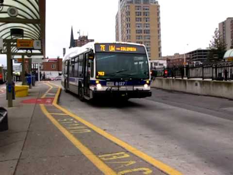 2008 LFS 8022 and 8027 are seen departing Charles St Terminal in Kitchener. Powertrain: ISL/Ep40