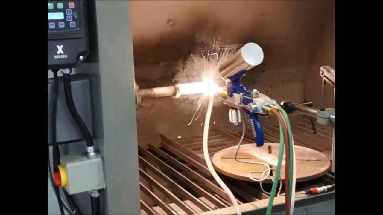 Combustion Powder Spray Gun - PPS PowderJet 85 Demonstration [HD] - YouTube