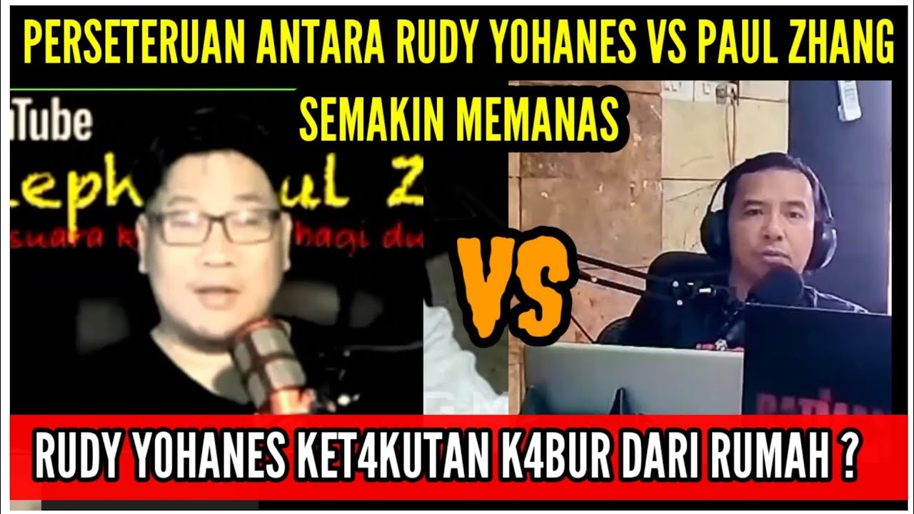 RUDY YOHANES Wak Labu KET4KUTAN Ketika Di Datangi Anak Buah Paul Zhang ...
