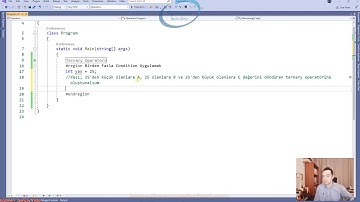 109) C# Operatörler - Ternary Operatörü - Birden Fazla Condition Uygulamak