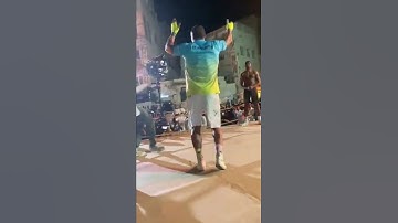 Thumbnail of USYK DANCING INFRONT OF ANTHONY JOSHUA AND FANS IN SAUDI ARABIA