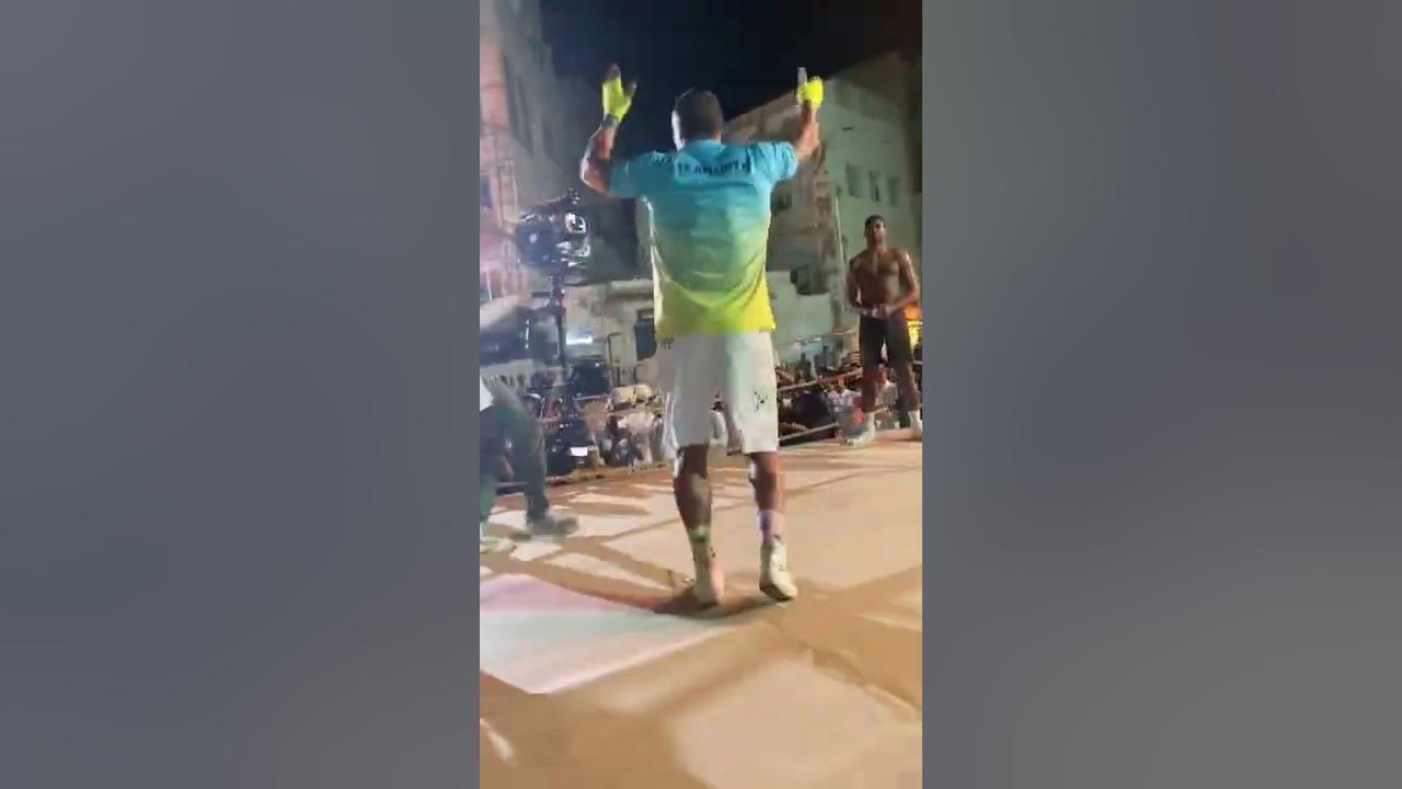 USYK DANCING INFRONT OF ANTHONY JOSHUA AND FANS IN SAUDI ARABIA