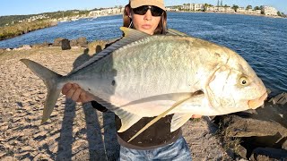 Big Golden Trevally Fishing the Noosa River by byronjflickin 4,747 views 10 months ago 13 minutes, 9 seconds