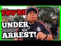 Arrested For Pedestrian In Roadway On A CLOSED ROAD!
