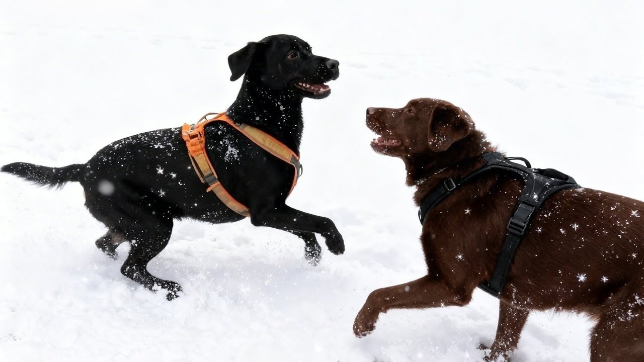 Labrador Dog Walk in Oslo, Norway | Relaxing Ambient Sounds