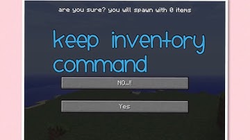keepInventory Command on Minecraft/Demo
