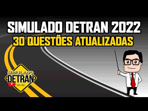 SIMULADO DO DETRAN 2022, 30 QUESTÕES ATUALIZADAS DE INFRAÇÕES DE TRÂNSITO