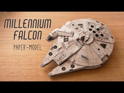 DIY Papercraft Star Wars Faucon millenium 