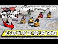 2023 ditchbanger national  crashes on first lap  no brakes  arm pump  vintage snocross