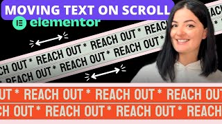 MOVING TEXT ON SCROLL  Elementor Wordpress Tutorial Flex Container