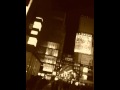 難波 戎橋 夜 セピア色