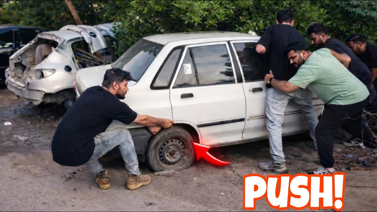Extreme Car Tow: Pride With Broken Steering Wheel & Rust