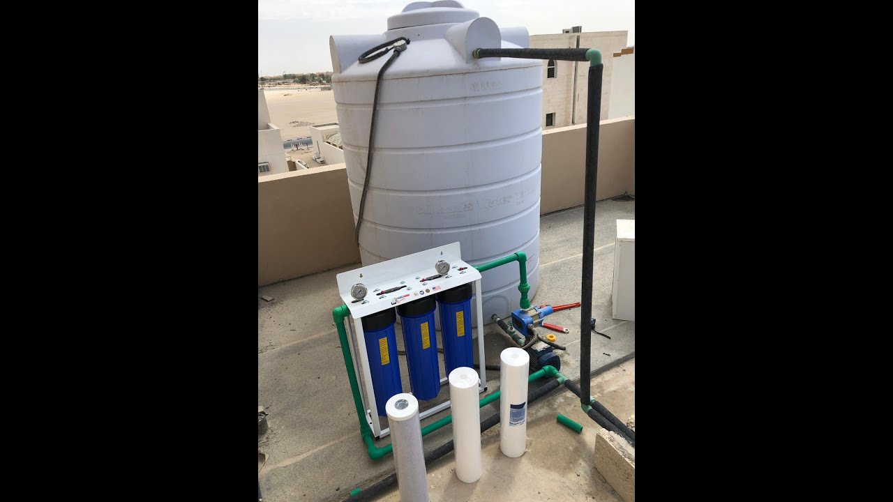 فلاتر مياه جامبو فلتر ماء مركزي في قطر 30010991 شاهد نتيجة فلتر المياه  مابعد الصيانة - YouTube