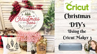 Cricut Christmas DIYSBeginner Friendly Cricut Maker 3 ProjectsBudget Friendly Gifts & Home Decor