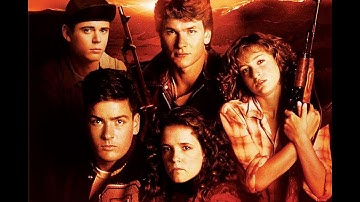 Red dawn retro wave theme