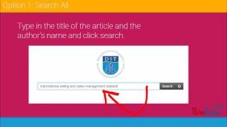 How to find a journal article from your reading list