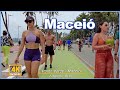 Beach Day Walking Tour At Ponta Verde Beach Maceió Brazil 4K Walk Travel Vlog 