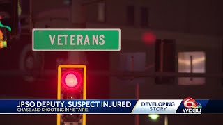 JPSO deputy injured in shooting, chase in Metairie